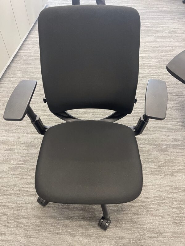 Steelcase Amia Chair - Black Frame & Fabric - Image 2