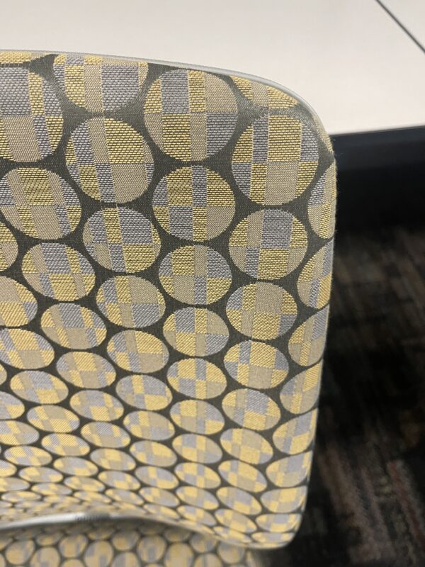 Steelcase Amia Chair - Grey Frame & Spot Fabric - Image 3